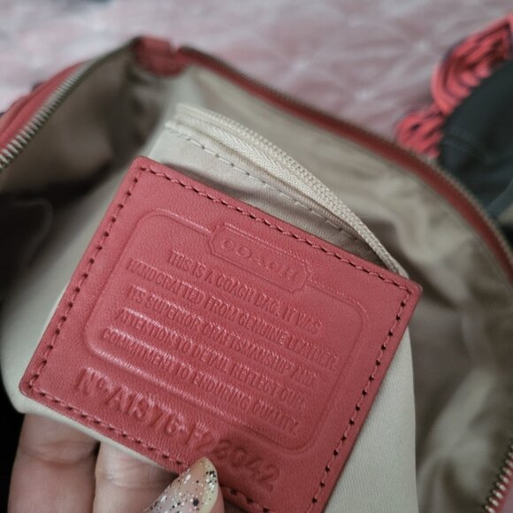 coach orange leather bag - Picture 6 of 6